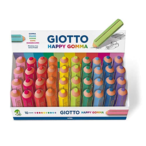 Gumka do scierania Happy Gomma Display 40 sztuk mix - Jouets & Jeux Amazon France à 38.77€