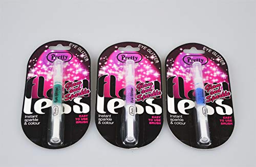 3x Pretty Flawless Eye Glitters | Instant Sparkle & Colour... - Beauté & Parfums Amazon Royaume-Uni à 0.95€