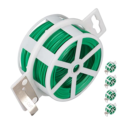 relaxdays Fil de Fer Jardin, Jeu de 5, 50 m, enrobage... - Garden & Outdoor Amazon France à 7.30€