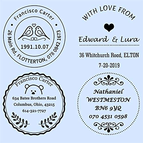 Timbro autoinchiostrante- -40 mm di diametro, Timbro... - Auto & Moto Amazon Italie à 15.99€