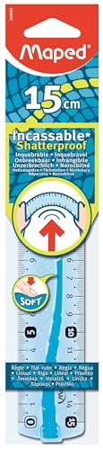 Maped Règle plate INCASSABLE avec bords anti-taches et soft... - Maison & Cuisine Amazon France à 2.39€