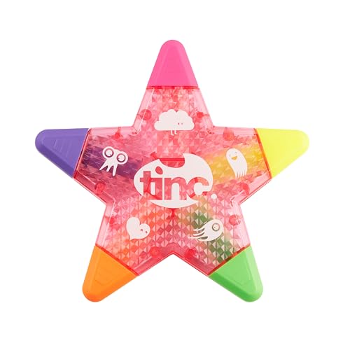 Tinc Star Shaped 5 in 1 Multi Coloured Highlighter Pen for... - Toys & Games Amazon UK à 2.38€