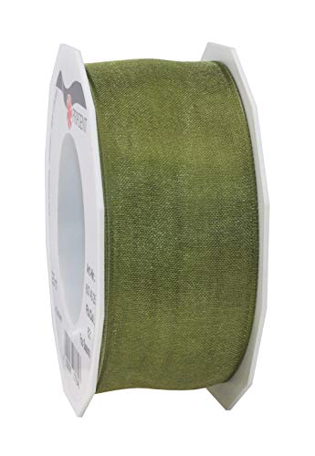 Präsent - Four Seasons Organza Wired Edge Ribbon Olive 40... - Amazon Royaume-Uni à 5.30€