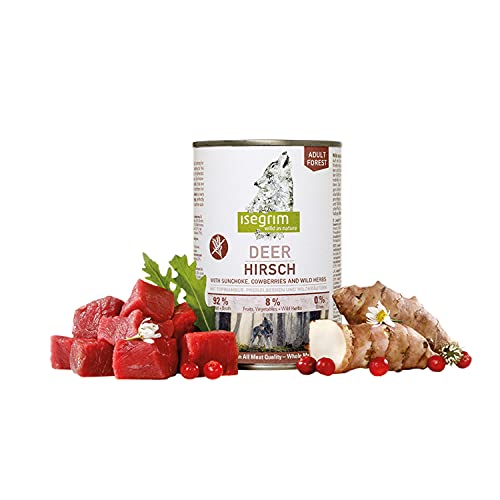 ISEGRIM Canette Chien Adulte cerf + aquaturme, Baies et... en promo à 10,99€ (-44%) sur Amazon FR