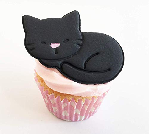1 Large Sugar Lying Down 8cm x 5cm Black Cat Cake... - Épicerie Amazon Royaume-Uni à 1.99€