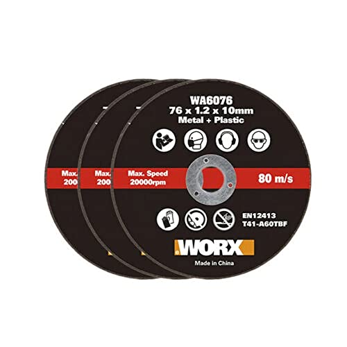 WORX Wa6076.3 Lot de 3 lames de coupe en métal pour hachoir... - Bricolage & Outils Amazon France à 4.99€