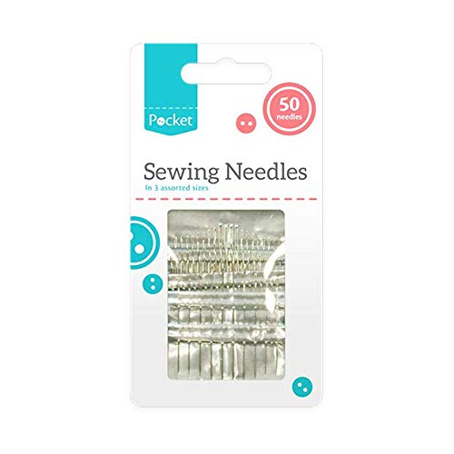 50 Pack of Sewing Needles 3 Assorted Sizes - Loisirs Créatifs Amazon Royaume-Uni à 0.59€