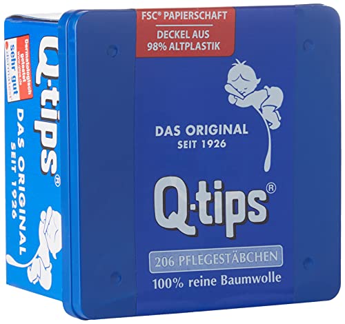 Q-tips Bastoncillos de algodón 100% puro, caja de dados, 1... - Santé & Bien-être en promo à 1.77€