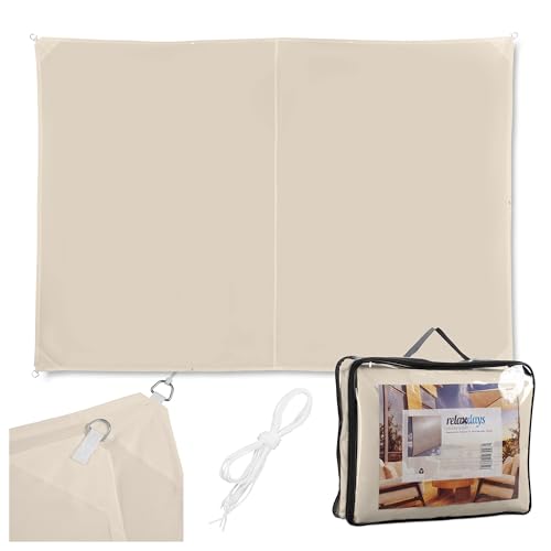 Relaxdays Sonnensegel rechteckig, wasserabweisend... - Home & Kitchen Amazon Germany à 29.99€
