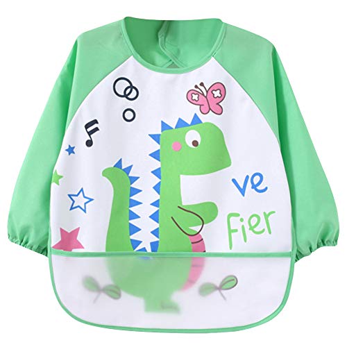 Baberos,Bebés Manga Larga Imprimiendo Impermeable Delantal... - Bébé & Puériculture Amazon Espagne à 1.89€