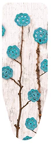 Foderina da stiro 140x55 FIORI DI LANA TURCHESI taglia XL - Amazon Italie à 12.07€