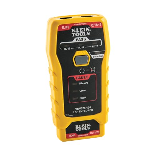 KLEIN TOOLS Testeur de câble réseau LAN Explorer™ - Testeur... - Bricolage & Outils Amazon France à 50.55€