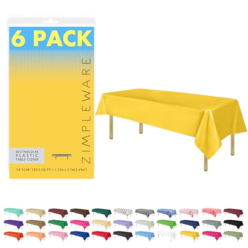Zimpleware Einweg-Tischdecke aus Kunststoff, rechteckig... - Home & Kitchen Amazon Germany à 6.93€