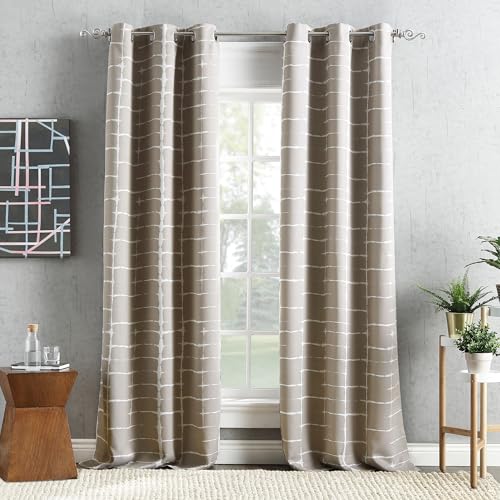 SUN ZERO Saki Shibori Print Blackout Grommet Curtain Panel... - Maison & Cuisine Amazon Allemagne à 23.05€