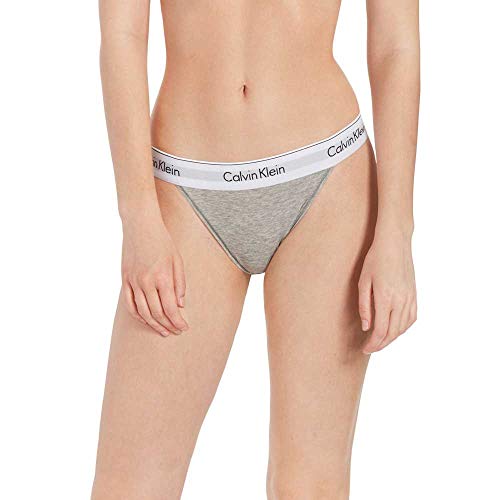 Calvin Klein Donna Tanga High Leg Elasticizzato, Grigio... - Nouvelle promo Amazon à 11.00€