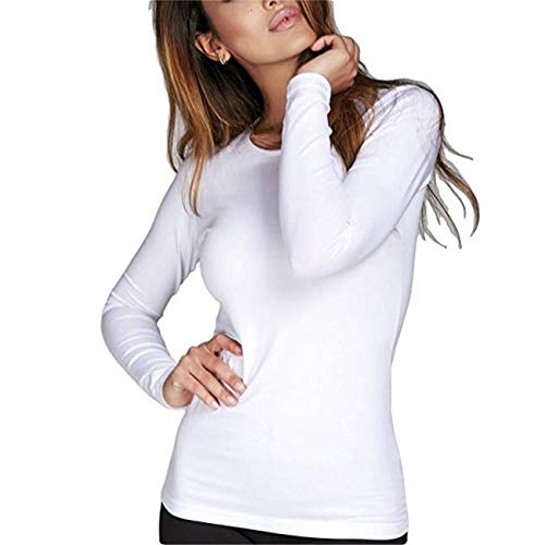 JADEA - Camiciola Manica Lunga Donna 4055, Grigio, L/XL - Mode & Vêtements en promo à 2.50€