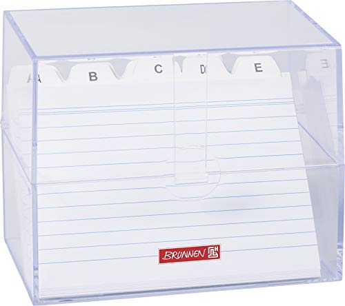 Brunnen 1020560 Index Card Box 16/1 x 13/7 x 8.5 cm... - Fournitures Bureau Amazon France à 17.91€