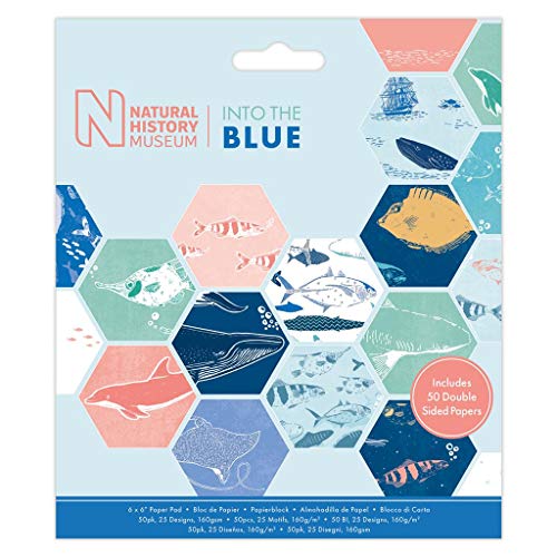 Papermania 6 x 6" Paper Pad - 25 Sheets - Into The Blue - Maison & Cuisine en promo à 2.70€