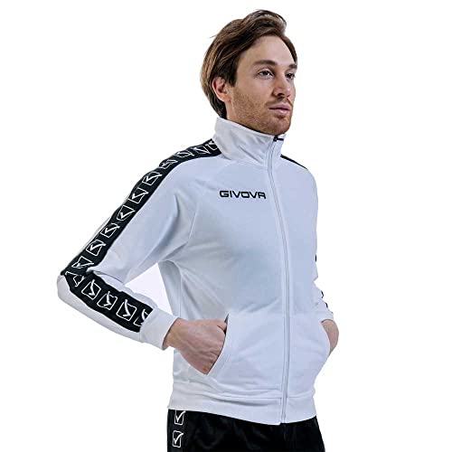 GIVOVA GIACCA TRICOT BAND BIANCO Tg. M - Amazon Italy à 13.62€