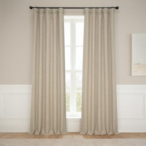 HPD Half Price Drapes Faux Linen Textured Room Darkening... - Maison & Cuisine Amazon Royaume-Uni à 23.81€