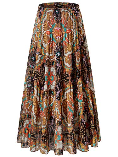 NASHALYLY Faldas Maxi Acampanadas de chifón con Cintura... - Home & Kitchen Amazon Spain à 9.92€