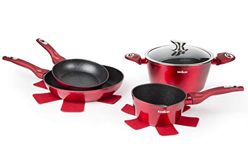 Excelsa Phoenix Set aus 2 Pfannen und 2 Kochtöpfen... - Maison & Cuisine Amazon Allemagne à 48.74€