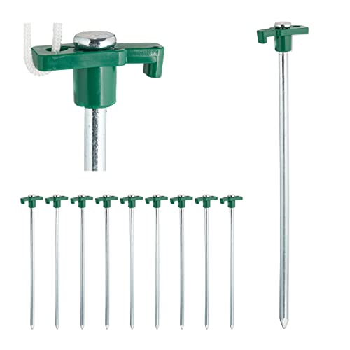 Relaxdays Set of 10 Heavy Duty Tent Pegs, Hard Ground... - Bricolage & Outils Amazon Royaume-Uni à 11.60€
