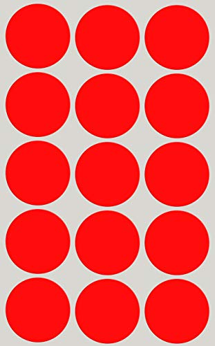 Etiketten Neon Rot 30 mm Sticker – 3 cm Klebepunkte 75... - Fournitures Bureau Amazon Allemagne à 4.26€
