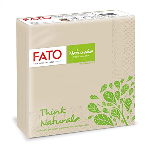 Fato - Tovaglioli Natural di Carta Monouso Piegati in 4... - Auto & Moto Amazon Italie à 1.76€