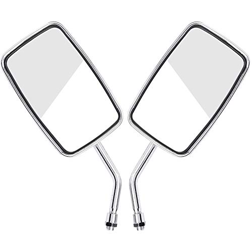 Rearview Mirror 2Pcs Motorcycle Street Bike Modified Square... - Auto & Moto Amazon Royaume-Uni à 3.99€