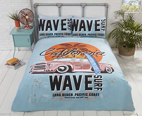 Rapport Duvet Cover Bedding Set-Retro California Surf Board... - Maison & Cuisine Amazon Royaume-Uni à 17.99€