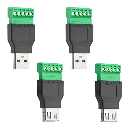 WMYCONGCONG 4 PCS USB 2.0 Typ A Stecker/Buchse auf... - High-Tech & Électronique Amazon Allemagne à 9.98€