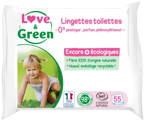Love & Green Toallitas ecológicas – Paquete de 55 toallitas... - Maison & Cuisine Amazon Espagne à 2.12€