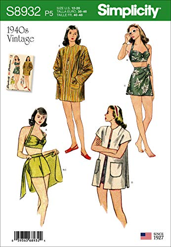 Simplicity Schnittmuster S8932 Damen-Bikini-Top, Shorts... - Maison & Cuisine Amazon Allemagne à 18.82€