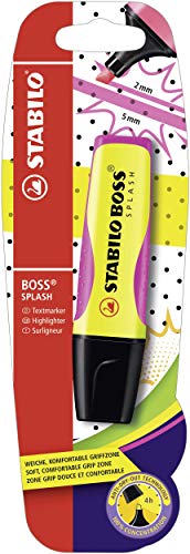 STABILO Boss Splash Surligneur Jaune - Fournitures Bureau Amazon France à 3.26€