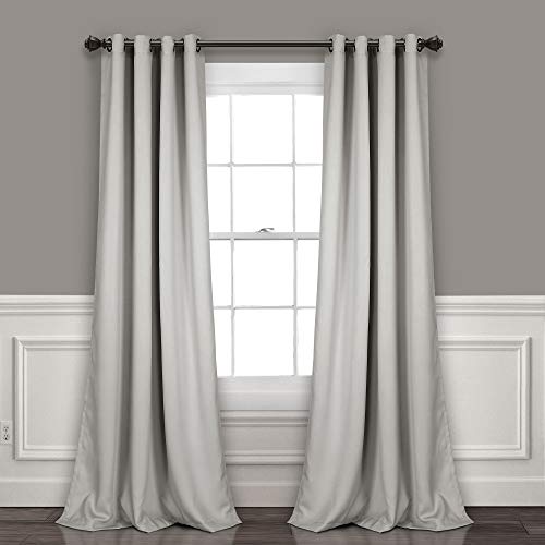 Lush Decor, Cortinas Color Gris Claro, Panel con Ojales con... - Home & Kitchen Amazon Spain à 16.06€