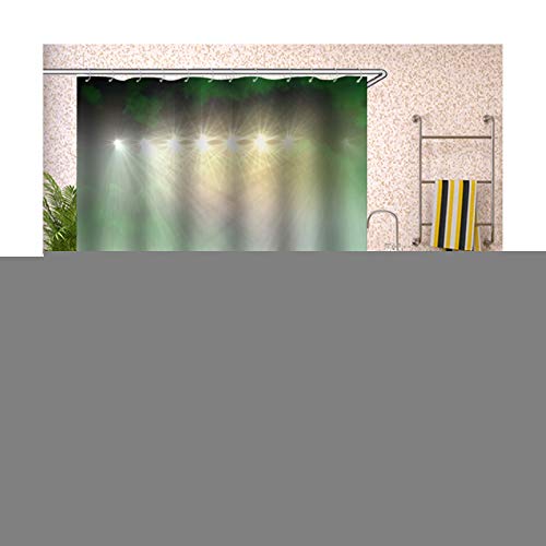 KnSam Set Shower Curtain Mat Polyester Antibacterial... - Sports & Fitness Amazon Royaume-Uni à 15.69€