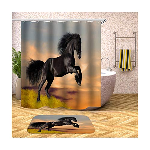 KnSam Waterproof Anti-Mould 3D Printed Horse Bath Mat... - Sports & Fitness Amazon Royaume-Uni à 16.56€