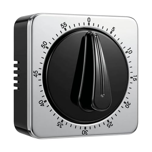 60 Minute Countdown Kitchen Timer Magnetic Stainless Steel... - Sports & Fitness en promo à 8.75€
