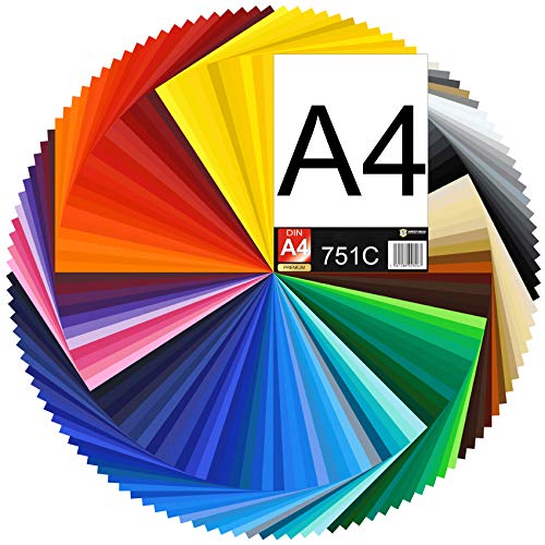 DIN A4 Bogen 29,7x21cm 751C Plotterfolie Folie Vinyl... - Maison & Cuisine en promo à 1.19€