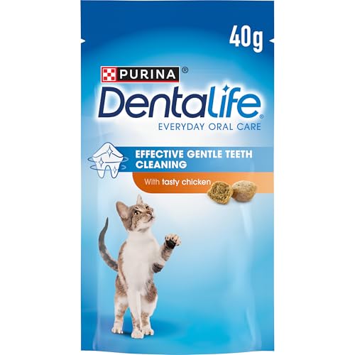 DENTALIFE Dental Chicken Cat Treats 40g - Animalerie Amazon Royaume-Uni à 1.59€