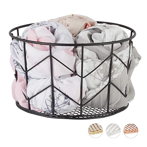 Relaxdays Wire Mesh Basket, Round Vintage Fruit Bowl... - Maison & Cuisine Amazon Royaume-Uni à 19.84€
