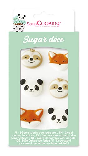SCRAP COOKING Décosucres Animaux - Décors Sucrés Panda... - Loisirs Créatifs Amazon France à 2.91€