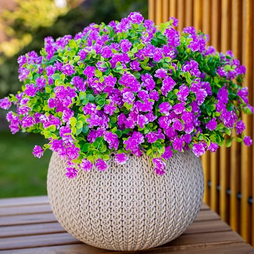 Artificial Flowers for Outdoors UV Resistant - 12 PCS... - Jardin & Extérieur en promo à 17.16€