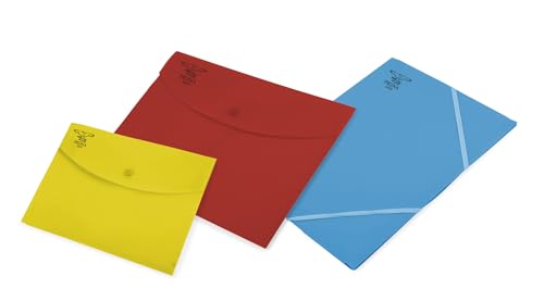 Pigna, Office Set 2 Envelopes with Button, 1 Folder 3 Flaps... - Fournitures Bureau Amazon Royaume-Uni à 2.29€