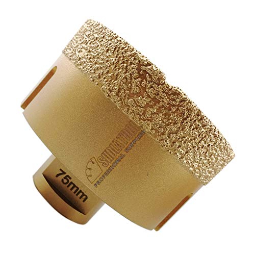 SHDIATOOL 1PK Golden Dry Diamond Drill Core Bit Vacuum... - Bricolage & Outils Amazon France à 15.88€