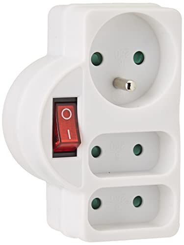 Electraline 531193 - Adattatore multipresa tripla con... - Bon plan à 7.48€