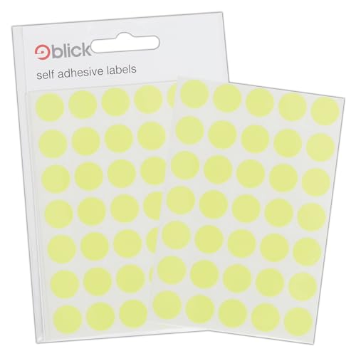 Autocollants Blick Cercle Jaune fluorescent 13mm (140... - Auto & Motorcycle Amazon France à 5.22€