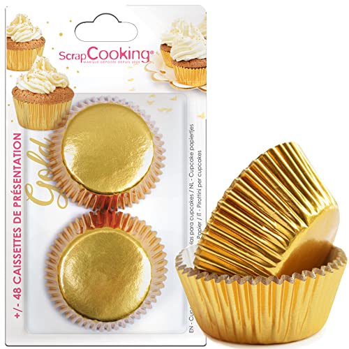 ScrapCooking - Lot de 48 Caissettes Dorées pour Cupcakes &... en promo à 4,49€ (-40%) sur Amazon FR