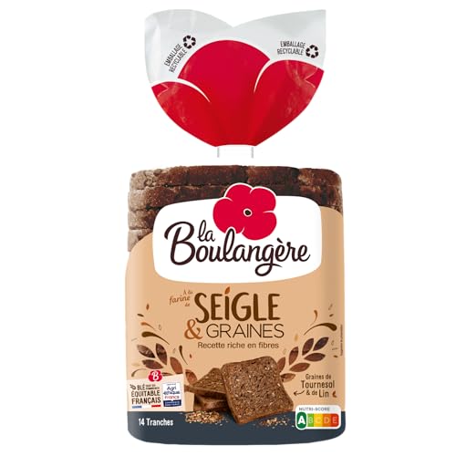 Pain de mie Seigle & Graines 500g LA BOULANGERE - Épicerie Amazon France à 2.69€